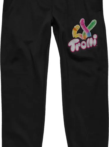 Miniatura 2 de Bioworld Pantalones deportivos negros Trolli Sour Gummy Worms para hombre