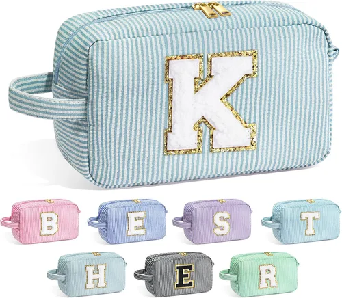 Miniatura 82 de Yoolife Regalos de Navidad para mujeres y niñas, regalos de cumpleaños para mamá, hermana, amiga, dama de honor, bolsa de maquillaje con inicial