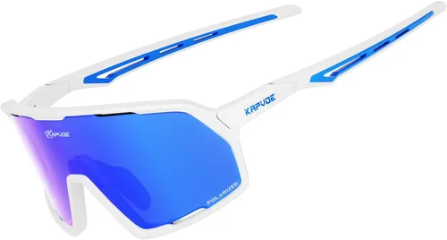 Miniatura 9 de KAPVOE Gafas de sol polarizadas para ciclismo y deportes para hombres y mujeres, protección UV400, MTB Bicicleta, pesca, bicicleta de montaña 07-Rojo