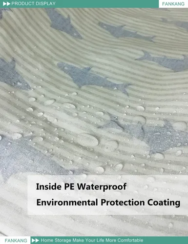 Miniatura 7 de Canasto plegable para almacenamiento con revestimiento de polietileno impermeable, tamaño grande cesto de lona para cuarto del bebé, lavandería