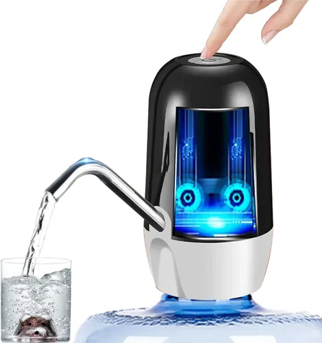 Bomba de Agua Dual Verdadera de 5 Galones Dispensador de Agua Portátil, Bomba de Jarra de Agua con Carga USB de Alta Capacidad de Batería Fácil de