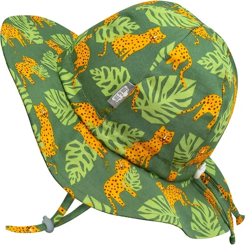Miniatura 12 de JAN & JUL Sombrero de sol de algodón UPF 50+ con ala ancha para niñas pequeñas