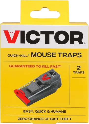 Miniatura 13 de Trampas para ratones Victor M140-3B de muerte rápida para interiores para el hogar - 3 trampas para ratones reutilizables