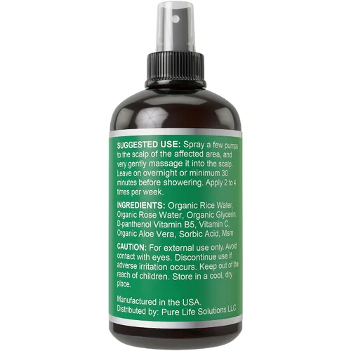 Miniatura 6 de Hair Thickness Maximizer Agua de arroz para el crecimiento del cabello, 4 onzas, acondicionador vegano sin enjuague para mujeres, hombres. Fortalece