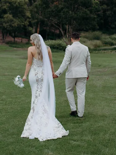 Miniatura 2 de Latious Velo de novia de 1 nivel, velo de novia largo blanco catedral, velos de tul con peine, velos simples para mujeres y novias (1 blanco)
