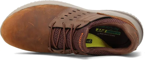 Miniatura 6 de Skechers Delson 3.0-Ezra - Tenis de cuero elástico para hombre, Marrón
