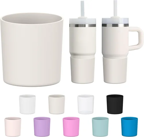 Miniatura 39 de WUQID Bota de silicona superior compatible con Stanley Quencher H2.0 e IceFlow Flip y ProTour de 40oz 30oz 20oz 14oz, se ajusta al mismo diámetro