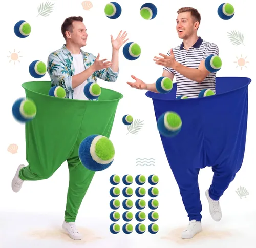 Miniatura 10 de Hollowfly Juego de pantalones de abuelita de primavera y Pascua, juego de pelota para lanzar y atrapar al aire libre para adultos, fiesta gigante