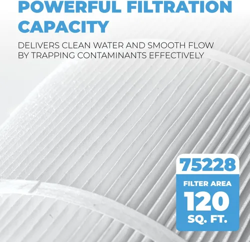 Miniatura 3 de XtremepowerUS Paquete de 4 cartuchos de filtro de repuesto para piscina de 120 pies cuadrados para PLF120A, C1200 Series, CX1200-RE, PXC125, PA120