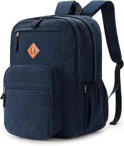 Miniatura 40 de ZORFIN - Mochila de 26 litros para la escuela, universidad y viajes, impermeable, con 8 compartimentos, Verde militar, Moderno