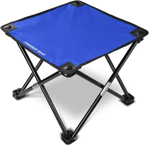 Miniatura 9 de Forbidden Road Taburete de camping portátil para senderismo, pesca, mochilero, playa, viajes, capacidad de 220 libras (negro, 14.17 x 11.8 pulgadas)