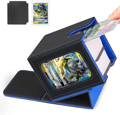 Caja de almacenamiento para cartas con cubierta magnética, caja de exhibición de cartas TCG, caja de almacenamiento de cartas para MTG Commander,