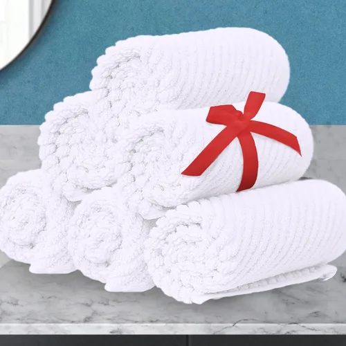 Miniatura 62 de VOOVA & MOVAS Toallas de baño amarillas – 100% algodón Secado rápido Peso Gruesas Suave, juego de 6 toallas de baño, 2 toallas grandes de 30
