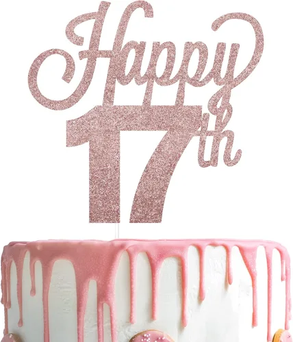 Miniatura 82 de LINGTEER - Decoración para pastel con texto "Happy Birthday 100", color negro