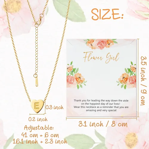 Miniatura 2 de OSNIE Collar con colgante del alfabeto de la A a la Z, chapado en oro de 14 quilates, con dije de corazón con inicial de letra mayúscula, día