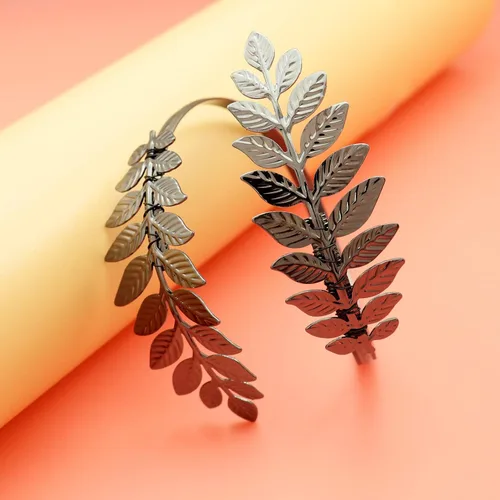 Miniatura 6 de RechicGu Pulsera de Hoja de Árbol de Navidad Brazalete de Brazo Superior Abrazadera Pulsera de Broche Pulsera de Brazalete Romano Griego Laurel