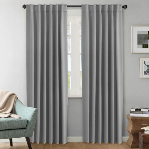 H.VERSAILTEX Cortinas opacas con aislamiento térmico, paneles de tratamiento de ventana, cortinas opacas para oscurecer la habitación, cortinas Gris