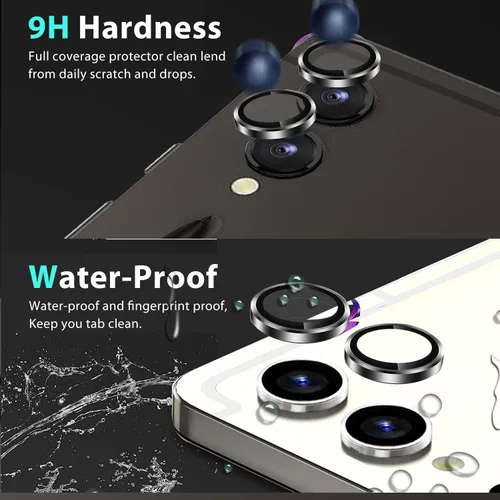Miniatura 5 de Zeking Protector de lente de cámara para Samsung Galaxy Tab S9 Ultra/SM-X910, resistente a los arañazos, vidrio templado 9H ultrafino con bordes