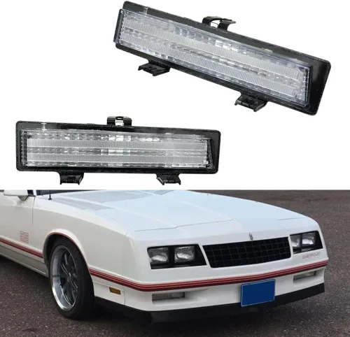 Miniatura 10 de Compatible con 1981 1982 1983 1984 1985 1986 1987 1988 Chevy Monte Carlo SS luces de señal de marcador de parachoques lateral ámbar Led lente Lente