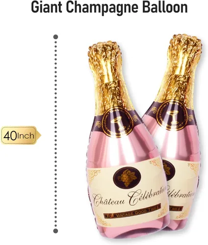 Miniatura 5 de Decoraciones de fiesta de cumpleaños número 41 para ella, suministros de oro rosa, juego grande con pancarta de cumpleaños y globos de 41 dígitos
