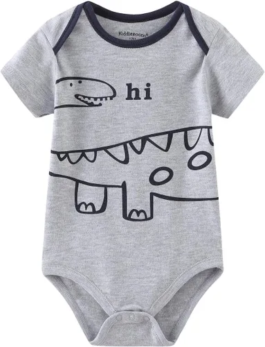 Miniatura 5 de Kiddiezoom Mameluco unisex de algodón de una pieza para bebé recién nacido, 5
