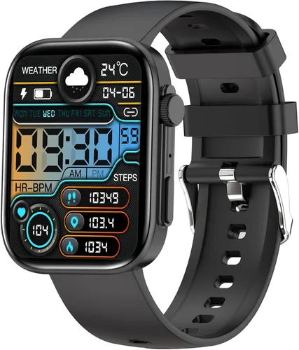 Relojes inteligentes para hombres y mujeres, hacer/responder llamadas, pantalla HD de 2.01 pulgadas con más de 260 caras de reloj, monitor de