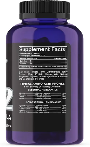 Miniatura 2 de Ultimate Nutrition Amino 2002 - Super Whey Formula 100 tabs