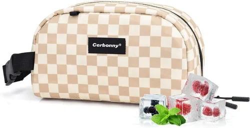 Miniatura 12 de Bolsa de almuerzo enfriadora - Congelable y aislada para viajes, niños/adultos, apta para yogur Rosa