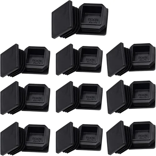 Miniatura 4 de Tapones cuadrados de tubo de 1 pulgada, tapones cuadrados de plástico de 0.984 in x 0.984 in para silla, protector de suelo, tubo, tapa de extremo