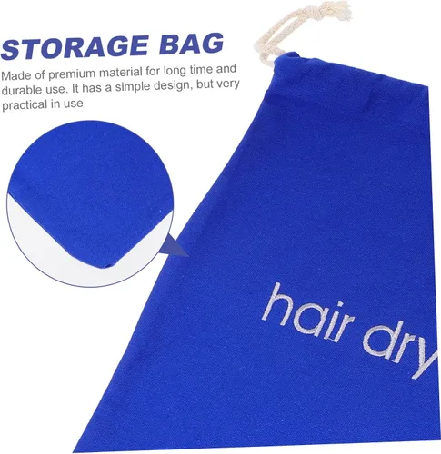 Miniatura 5 de Uonlytech Mochila negra de viaje para artículos de aseo personal, bolsa de maquillaje negra, bolsa de secador de pelo, bolsa de secador de pelo