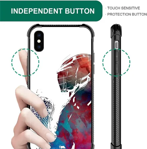 Miniatura 135 de Compatible con funda para iPhone 6 Plus/6s Plus,Bite Your Teeth Diseño de patrón asombroso, funda trasera dura de PC anti-arañazos y a prueba