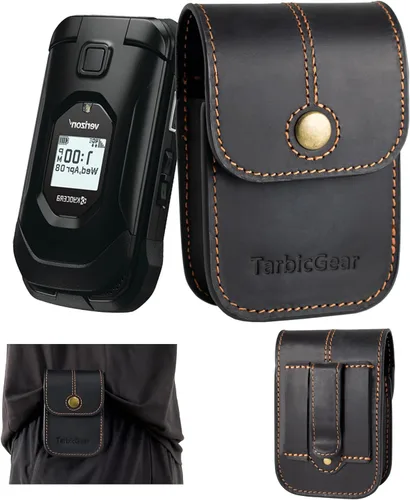 Miniatura 8 de Funda de cuero con tapa para TCL Flip 3, funda para teléfono con tapa, funda para cinturón con clip para cinturón, compatible con teléfono celular S