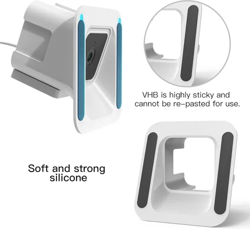 Miniatura 3 de HOLACA Soporte de ventana para Wyze Cam v3/v3 pro/v4, 20 grados de inclinación (arriba/abajo/izquierda/derecha) Soporte de montaje flexible adhesivo