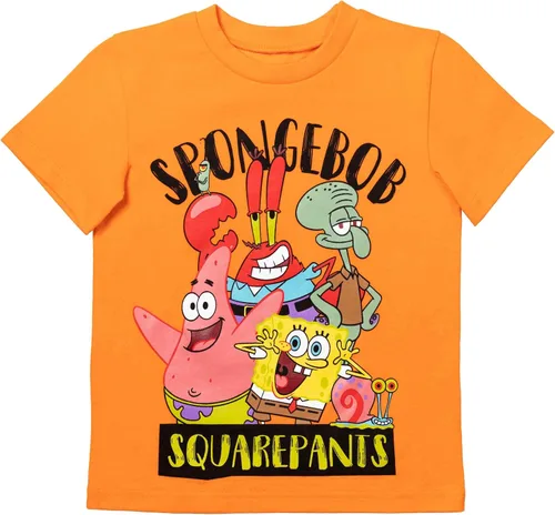 Miniatura 2 de Nickelodeon Bob Esponja Squarepants - Conjunto de camiseta y pantalones cortos de malla para niños