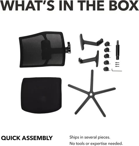 Miniatura 6 de HON Ignition 2.0 Silla de oficina ergonómica grande y alta de malla con reposacabezas, capacidad de 450 libras, silla de escritorio extra ancha