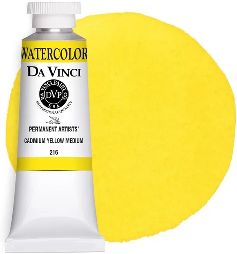 Miniatura 131 de DA VINCI PAINTS Pintura de acuarela para artista profesional, Gamboge (tono), 0.5 fl oz