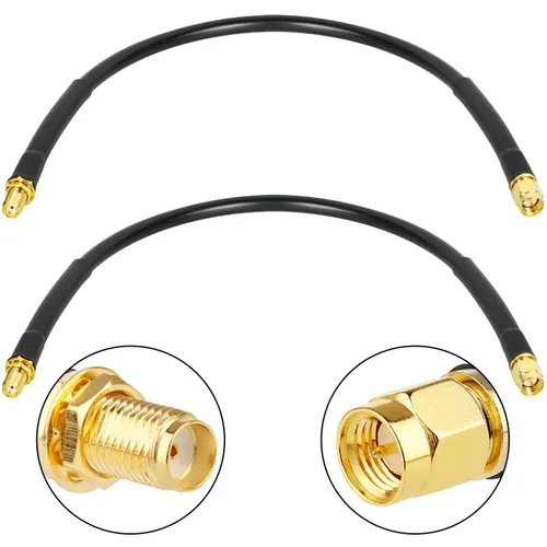 Miniatura 8 de XRDS -RF Cable SMA de 1 pie, cable de extensión SMA con conector SMA macho a SMA hembra de 50 ohmios KMR240 cable coaxial SMA de baja pérdida