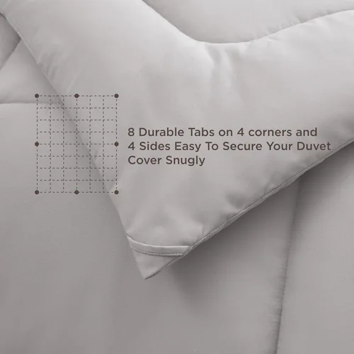 Miniatura 278 de Bedsure Relleno de edredón – Edredones acolchados tamaño individual XL, edredón para todas las estaciones, suave manta de ropa de cama alternativa