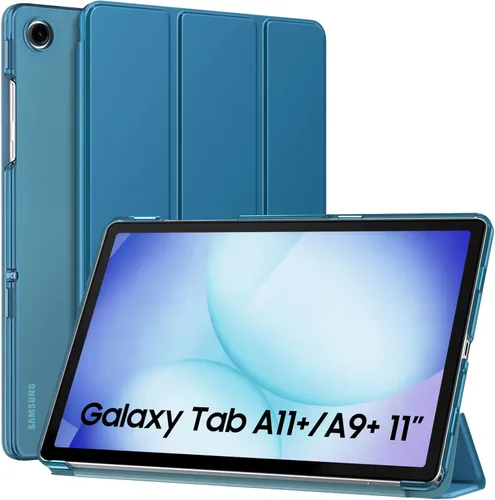 Miniatura 45 de MoKo Funda para Galaxy Tab A9+/A9 Plus de 11 pulgadas 2023, Funda Protectora Inteligente Delgada con Soporte y Carcasa Trasera Translúcida de PC