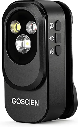 Miniatura 10 de Linterna EDC recargable profesional con clip de 500 lúmenes, luz de clip con tres soluciones de iluminación, carga USB C, linterna magnética IPX6