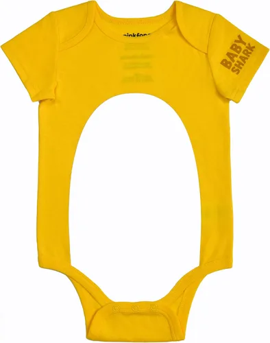 Miniatura 2 de Baby Shark Conjunto de body y gorro para bebés para recién nacidos y bebés - Amarillo/Blanco