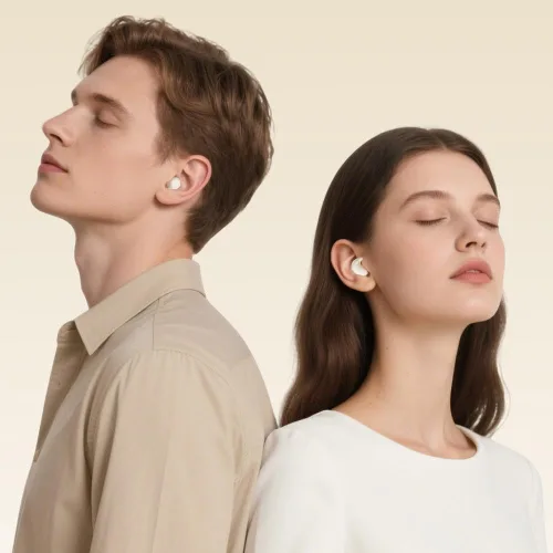 Miniatura 8 de Paquete de 2 auriculares Bluetooth ultra mini 2026, impermeables, invisibles, inalámbricos, Bluetooth 5.4, 2 pares de mini auriculares