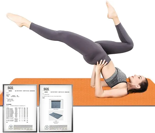 Miniatura 2 de Hatha Yoga - Tapete de yoga extra grueso de elastómero termoplástico, 72 x 32 pulgadas de grosor, 1/2 pulgadas, respetuoso con el medio ambiente