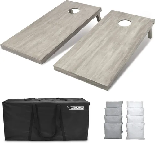Miniatura 55 de GoSports Juego de tablas de cornhole de madera de tamaño reglamentario de 4 x 2 pies, incluye funda de transporte y bolsas de frijoles