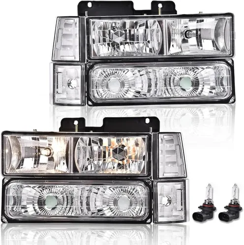 Miniatura 11 de GRAND ORANGE Par de faros delanteros compatibles con Toyota Tacoma 2005 2006 2007 2008 2009 2010 2011 lente transparente cromado carcasa ámbar