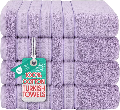 Miniatura 20 de American Soft Linen - Juego de toallas de mano Salem, 4 unidades de lujo de 600 GSM, 100 % algodón para baño, toallas de 13 x 13 pulgadas de mano
