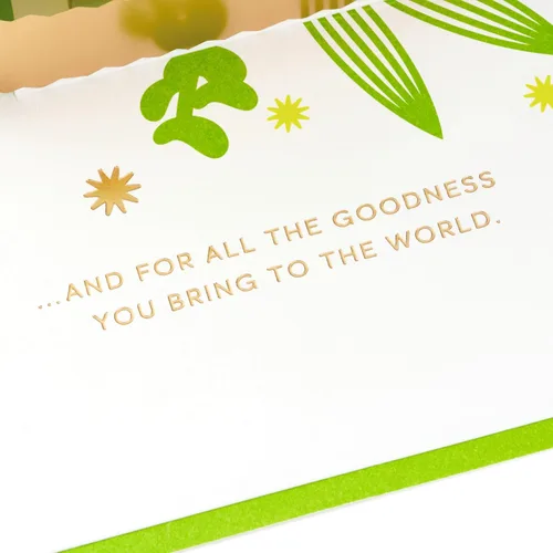 Miniatura 4 de Hallmark Signature Paper Wonder - Tarjeta de agradecimiento emergente, suculentas, tarjeta del día de enfermeras, agradecimiento al profesor, regalo