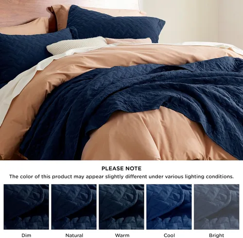 Miniatura 6 de Bedsure Colchas de tamaño King de gran tamaño, colchas ligeras de gran tamaño con patrón de tejido de canasta, juego de ropa de cama suave, juego