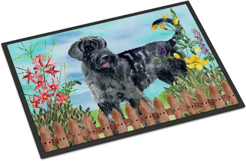 Miniatura 35 de Caroline's Treasures CK1311MAT Cavalier Spaniel Poinsettas - Felpudo de 18 x 27 pulgadas, tapete para puerta delantera, interior y exterior