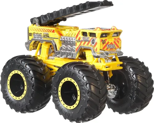 Miniatura 3 de Hot Wheels Monster Trucks, Camiones Monstruo de Juguete a Escala 1:64, Juego de 4, Ruedas Gigantes, Personajes Favoritos y Diseños Geniales